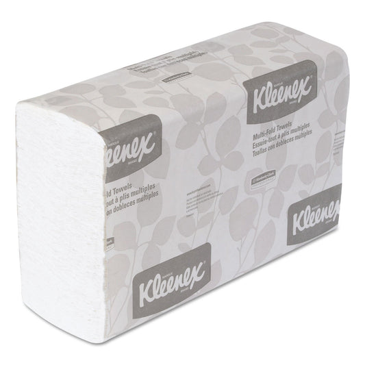 Kleenex 01890 Multifold Towels, 9-1/5-Inch x9-2/5-Inch , 150 Towels/PK, 16/CT, White