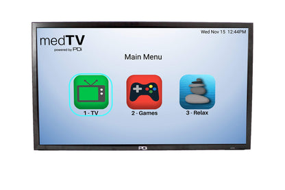 PDi medTV 32" Smart Healthcare-Grade A-Series Pro:Idiom Hospital HDTV LED Patient Television. (Replaces PDi E-Series TVs, PDI-E32LED). Includes Standard Wall Mount PD168-079