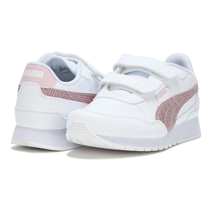 PUMA Unisex-Child St Runner Hook and Loop Sneaker