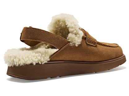 FitFlop Women's Gen-FF Suede Shearling Loafer Back-Strap Mules