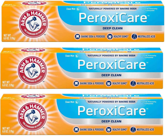 Arm & Hammer PeroxiCare Healthy Gums Toothpaste, Baking Soda & Peroxide, Fresh