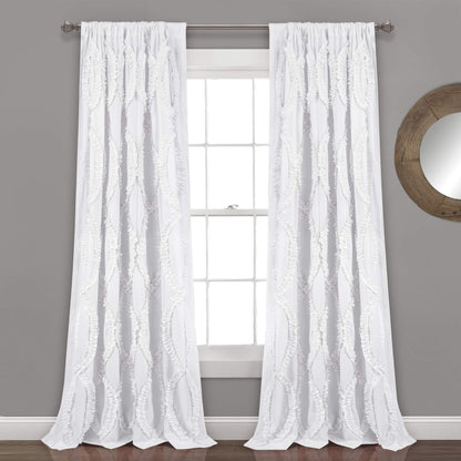 Lush Decor Avon Window Curtain Sydney Throw Blanket