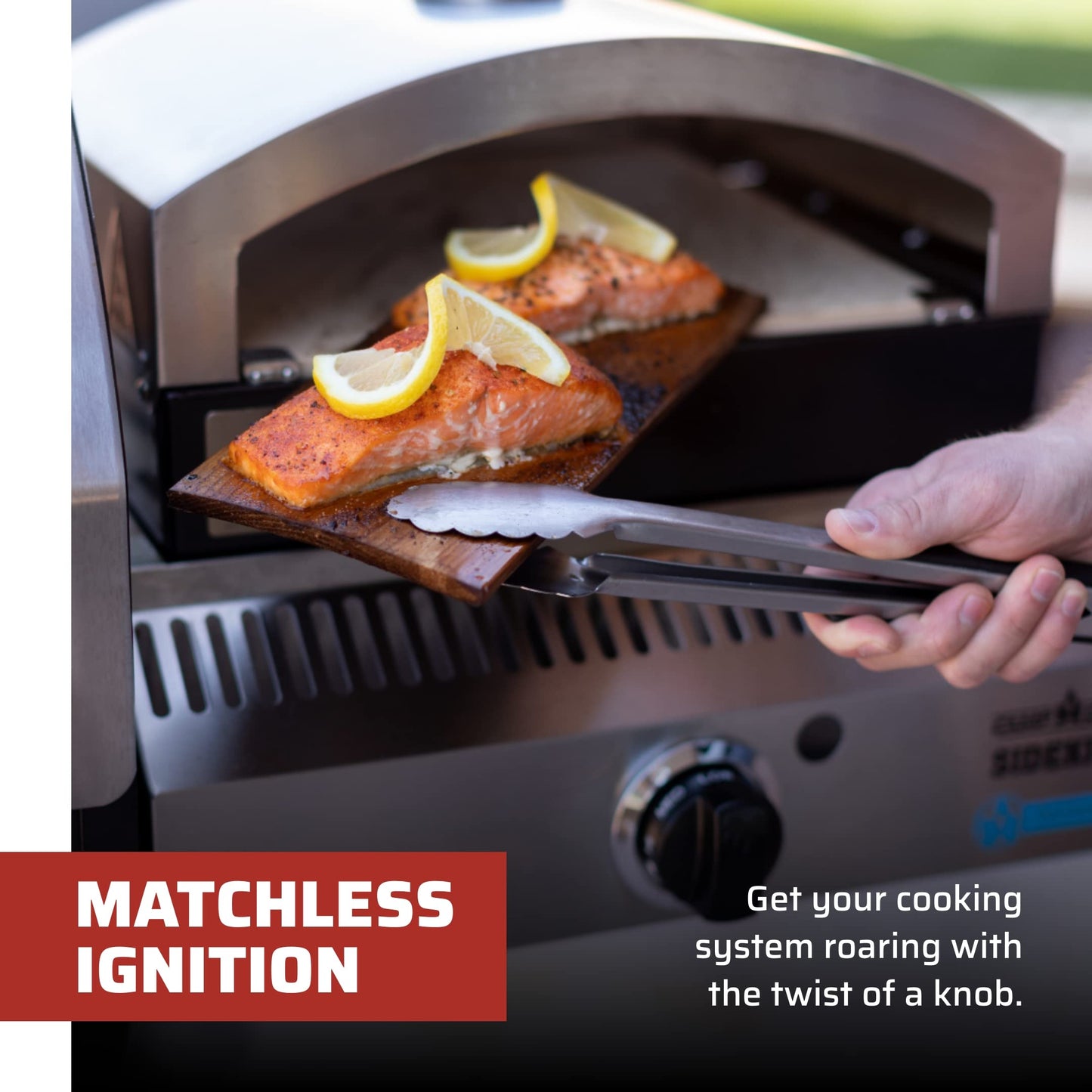 Camp Chef Sidekick Grill Accessory with Flat Top Griddle - Compatible 14" System