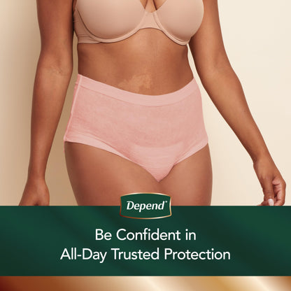 Depend Silhouette Adult Incontinence and Postpartum Underwear for Women