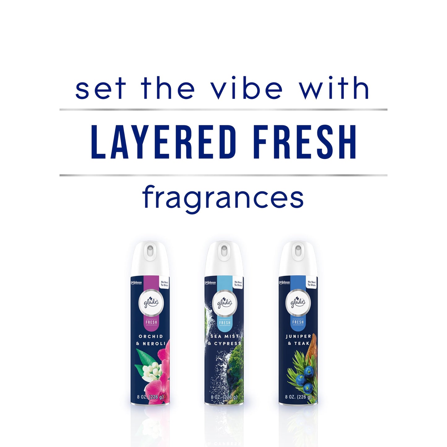 Glade Air Freshener Room Spray, Orchid & Neroli Scent, Odor Fighting to Deliver