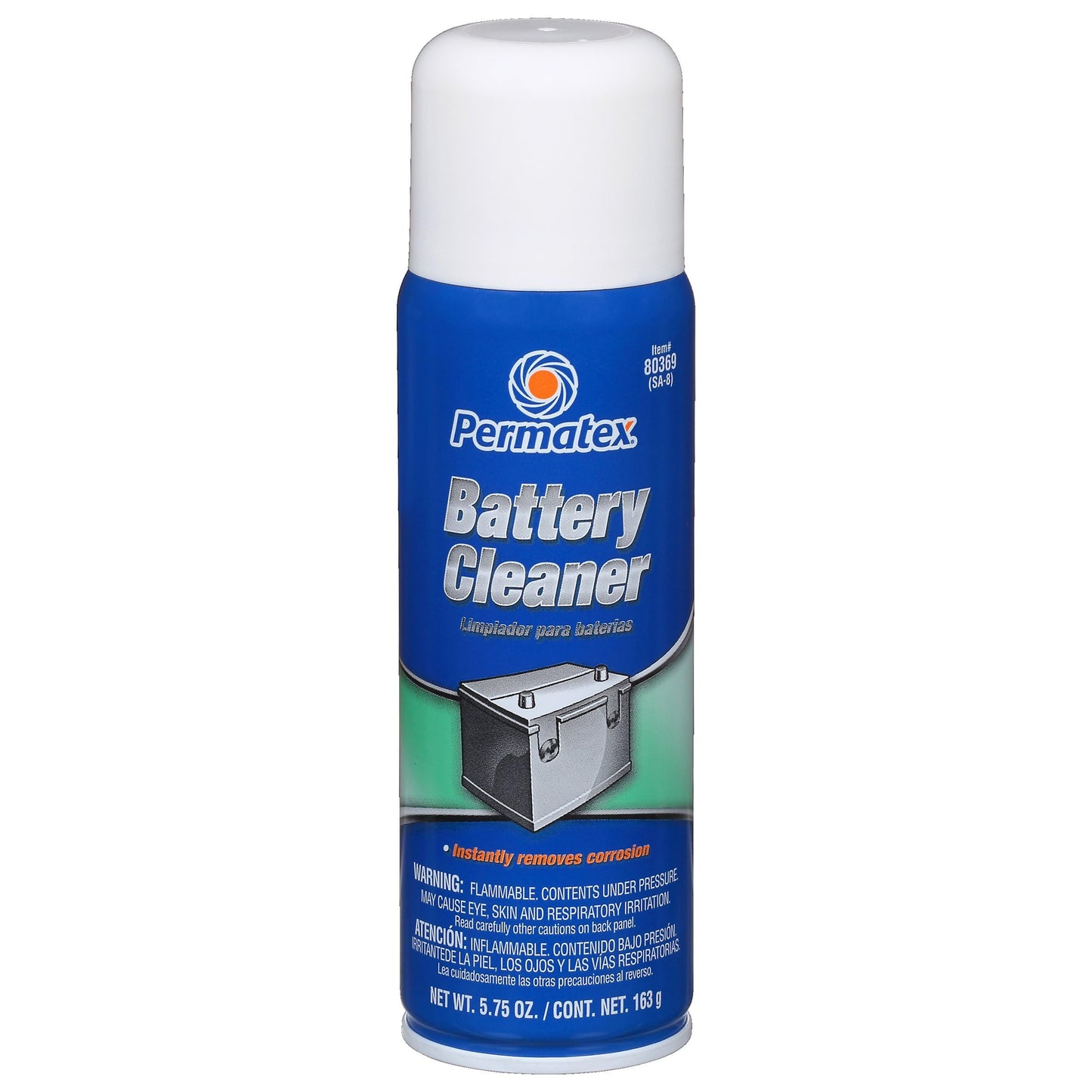 Permatex 80369 Battery Cleaner, 6 oz. Aerosol Can