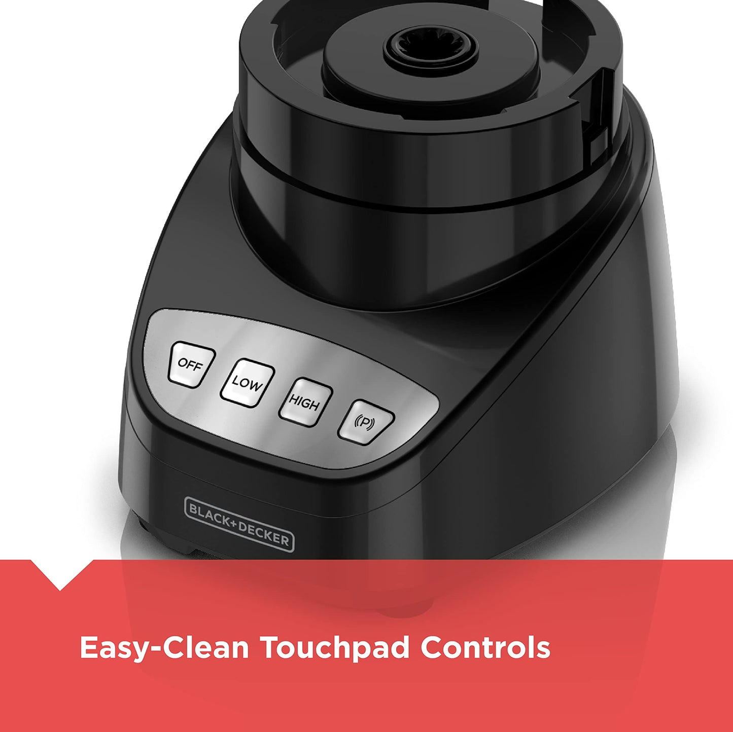 BLACK+DECKER 8-Cup Food Processor, Easy Assembly, Stainless Steel S-Blade, Shred