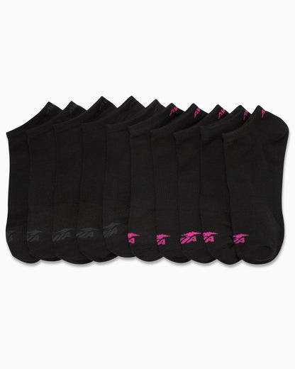 Avia Women's Low Cut Athletic Socks 10 Pack Cushioned Ankle Running Socks