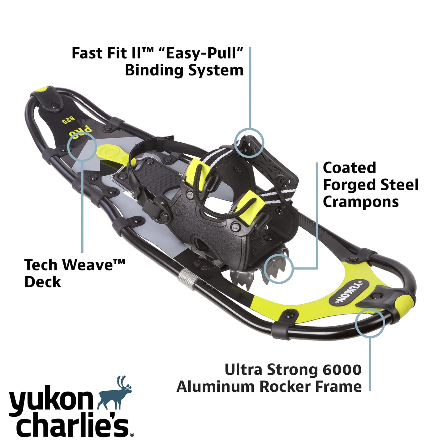 Yukon Charlie's Elite Spin Snowshoe, Multiple Sizes