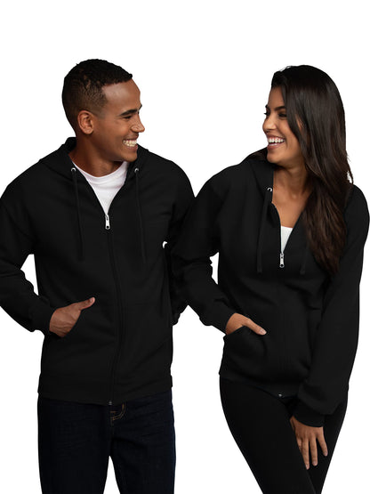 Fruit of the Loom Men's Eversoft Fleece Hoodies, Moisture Wicking & Breathable, Full Zip Hooded Sweatshirt