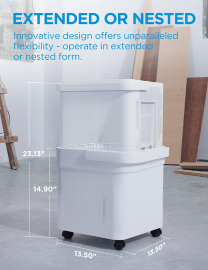 Midea Cube Dehumidifier for Basement, Crawlspace, Drain Hose Included, Smart Control