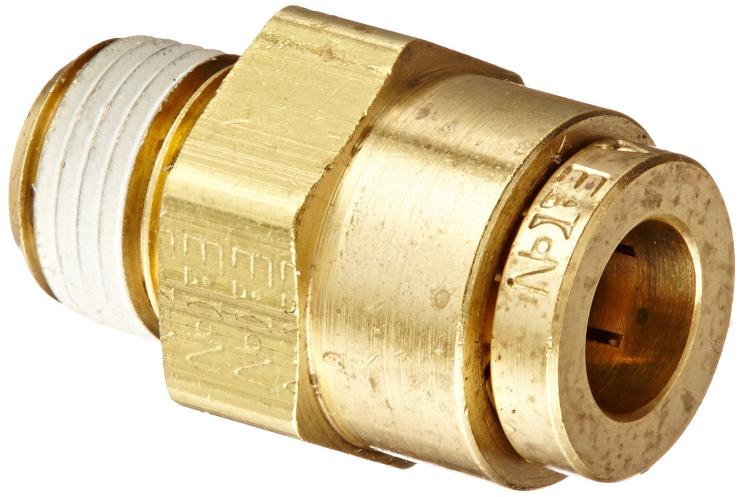 Eaton Weatherhead 1868 Brass CA360 D.O.T. Air Brake Tube, Male Connector