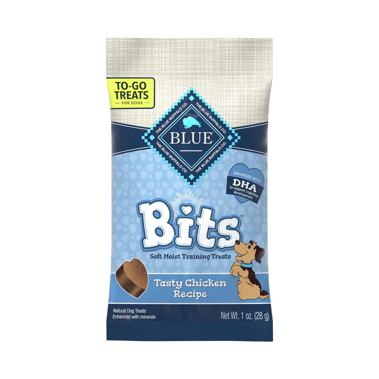 BLUE BUFFALO Bits Treats Bag Dog Support Cognitive Development