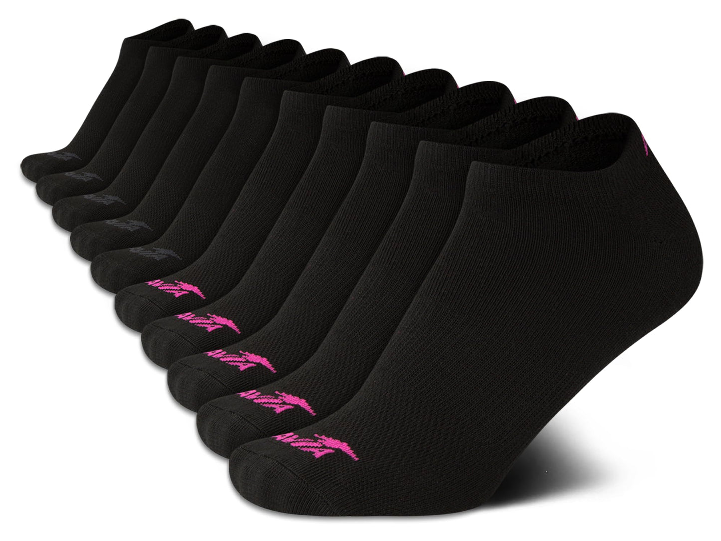 Avia Women's Low Cut Athletic Socks 10 Pack Cushioned Ankle Running Socks