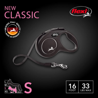 Flexi New Classic Tape Retractable Dog Leash for Dogs | Tangle Free Pet Walking