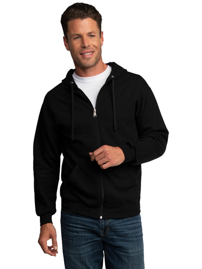 Fruit of the Loom Men's Eversoft Fleece Hoodies, Moisture Wicking & Breathable, Full Zip Hooded Sweatshirt