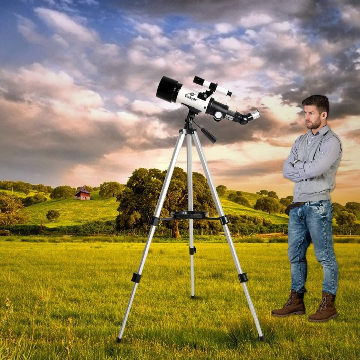 Astronomical Gskyer Refracting Telescope for Kids Beginners Adults