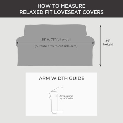 SureFit Scroll 1-Piece - Loveseat Slipcover