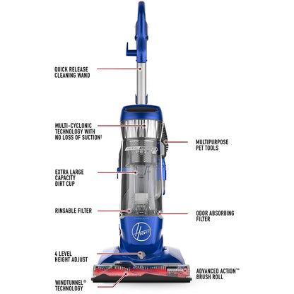 Hoover Pet Upright Vacuum cleaner Hard Floor AC HEPA vacuum cleaner