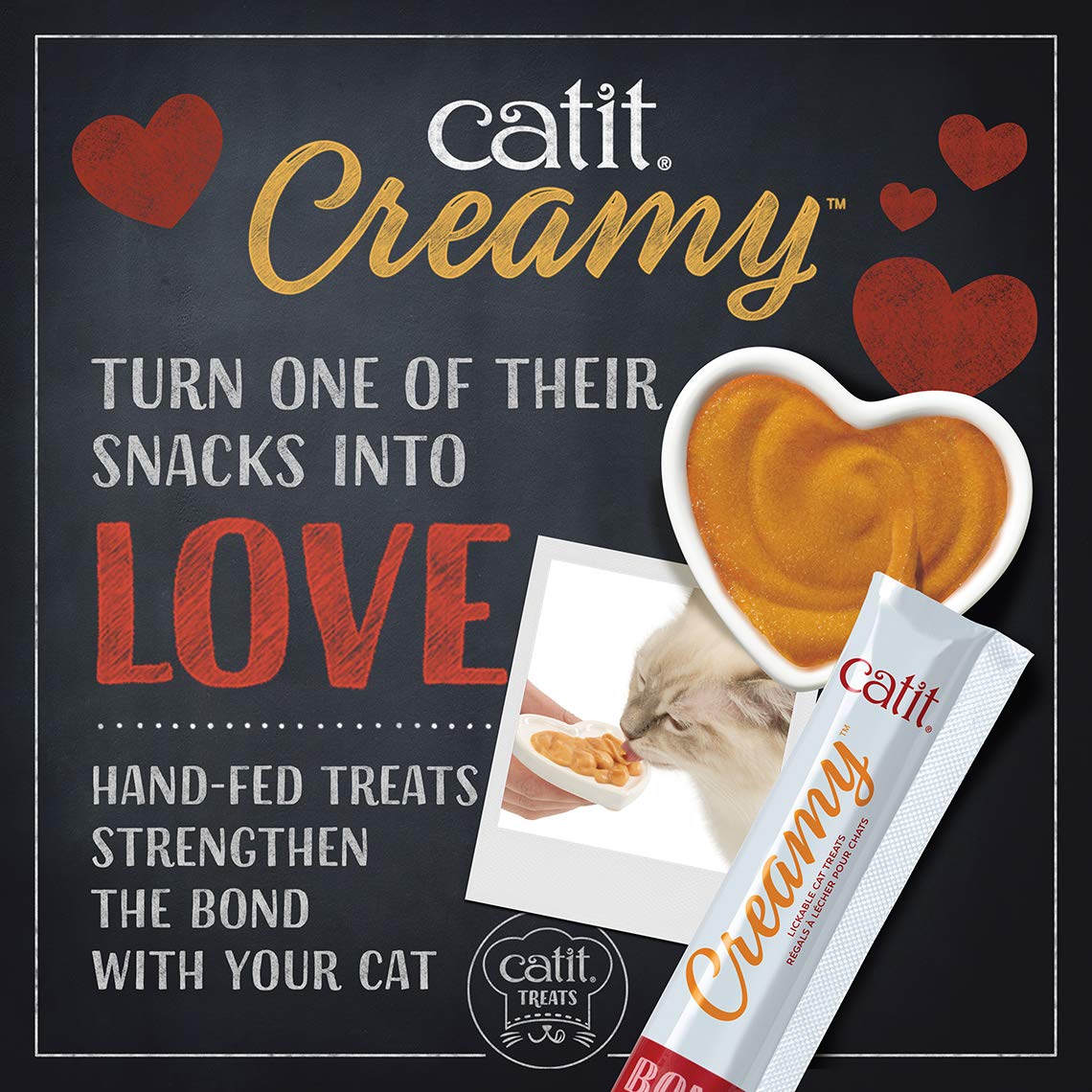 Catit Creamy Lickable Cat Treat – Healthy Treat for Cats
