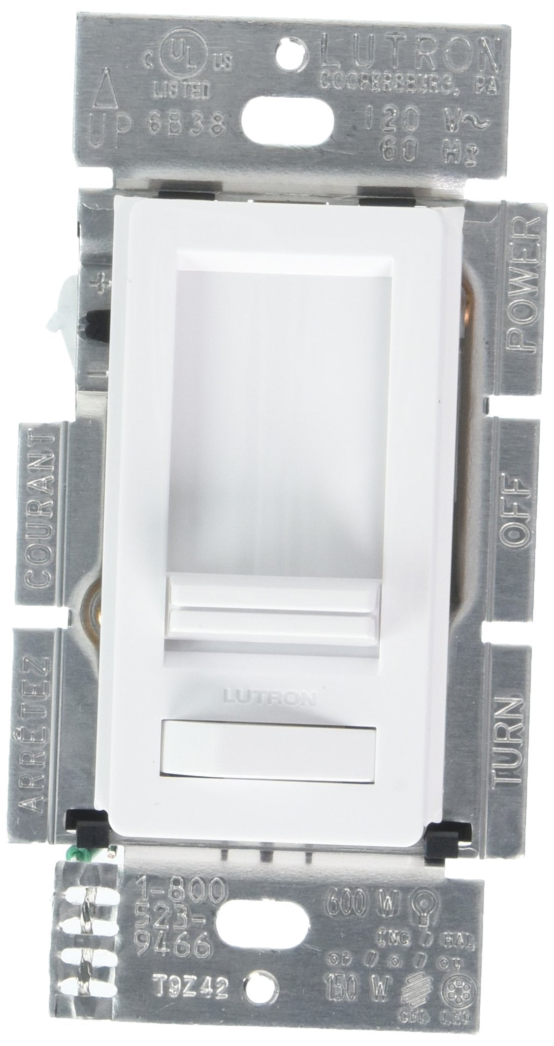 LUTRON Electronics LECL-153PH-WH Lumea 150W White Dimmer Switch