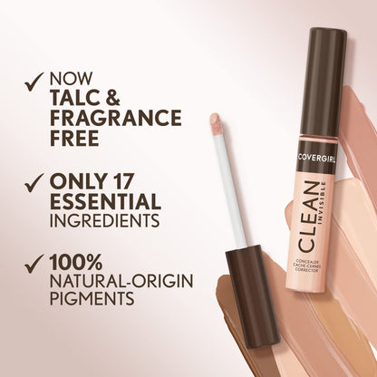 Covergirl Clean Invisible Concealer Lightweight Hydrating Vegan Formula 0.23oz