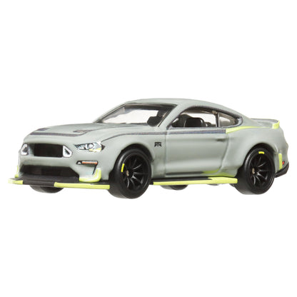 Hot Wheels Premium Car Culture Collectible Toy Car, 1:64 Scale Die-Cast Ford Mustang RTR, Slide Street Vehicle with Real Riders Tires