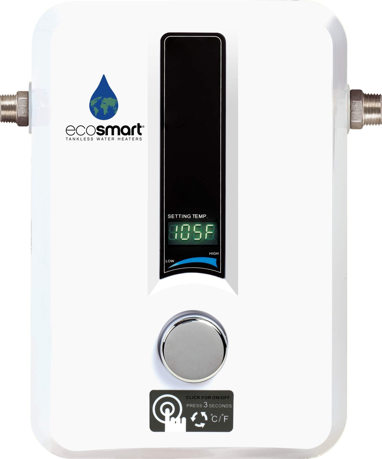 EcoSmart ECO 11 Electric Tankless Water Heater, 11.8kW at 220 Volts with Patented Self Modulating Technology