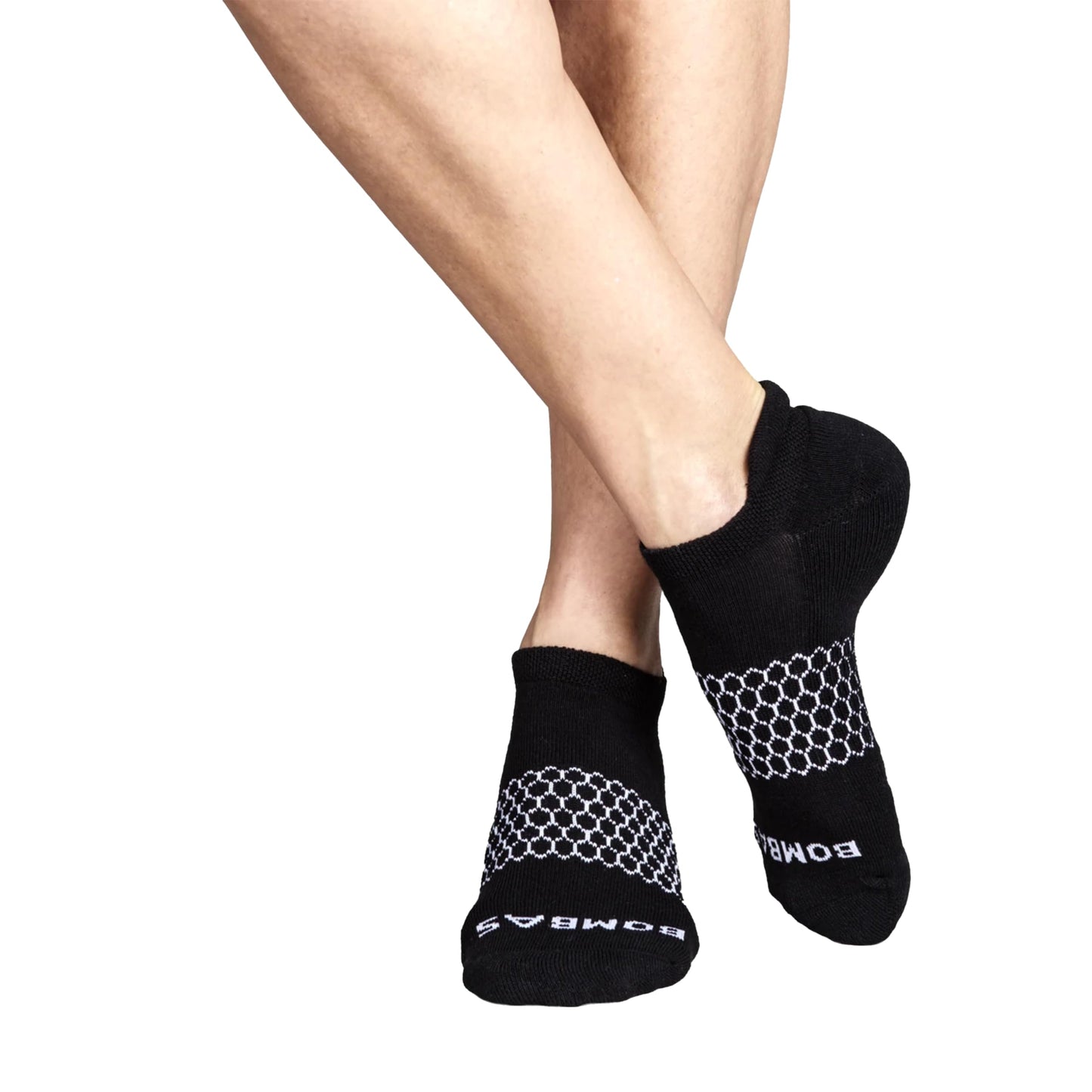 BOMBAS 5-Pack Men's ankle Socks White Honeycomb LARGE