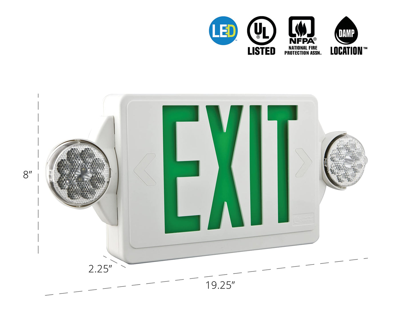 Lithonia Lighting Emergency Thermoplastic Exit Sign