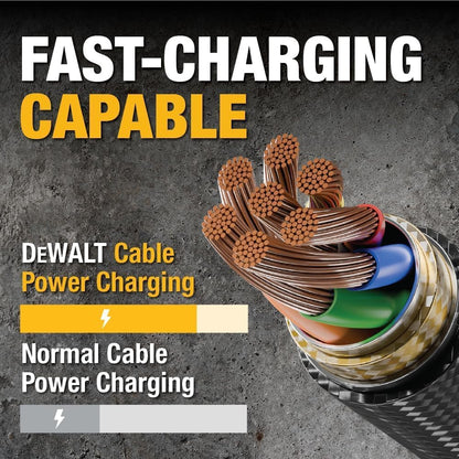 Dewalt Usb C Charging Cable Usb Type C Android Ipad Plastic