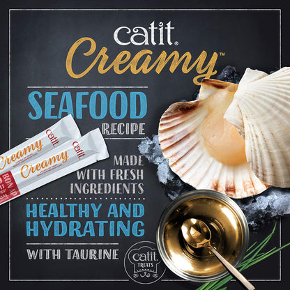 Catit Creamy Lickable Cat Treat – Healthy Treat for Cats