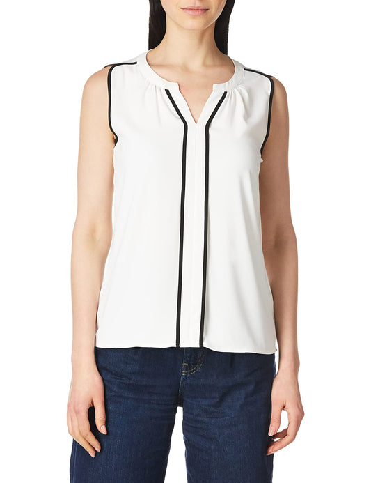 Calvin Klein Women's Sleeveless Splitneck Top