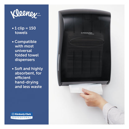 Kleenex 01890 Multifold Towels, 9-1/5-Inch x9-2/5-Inch , 150 Towels/PK, 16/CT, White