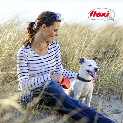 Flexi New Classic Tape Retractable Dog Leash for Dogs | Tangle Free Pet Walking