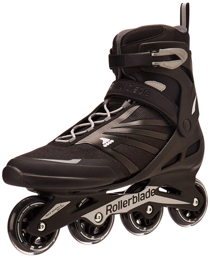 Rollerblade Zetrablade Men's Adult Fitness Inline Skate, Black and Silver