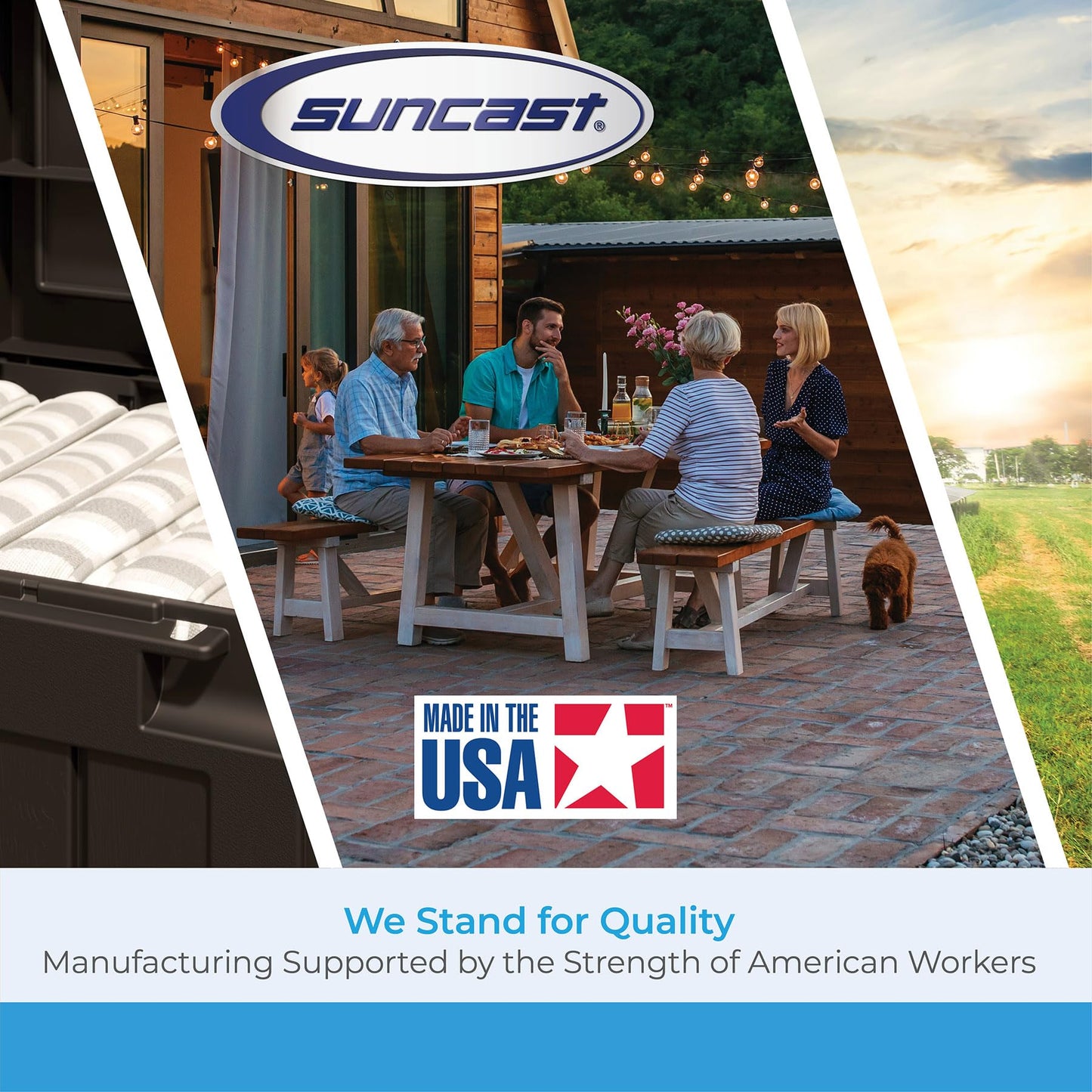 Suncast Metal Decorative Hose Cart with Flat-Free Wheels and Foot Caps, Stylish Garden Hose Reel Cart for of Standard Vinyl Hose