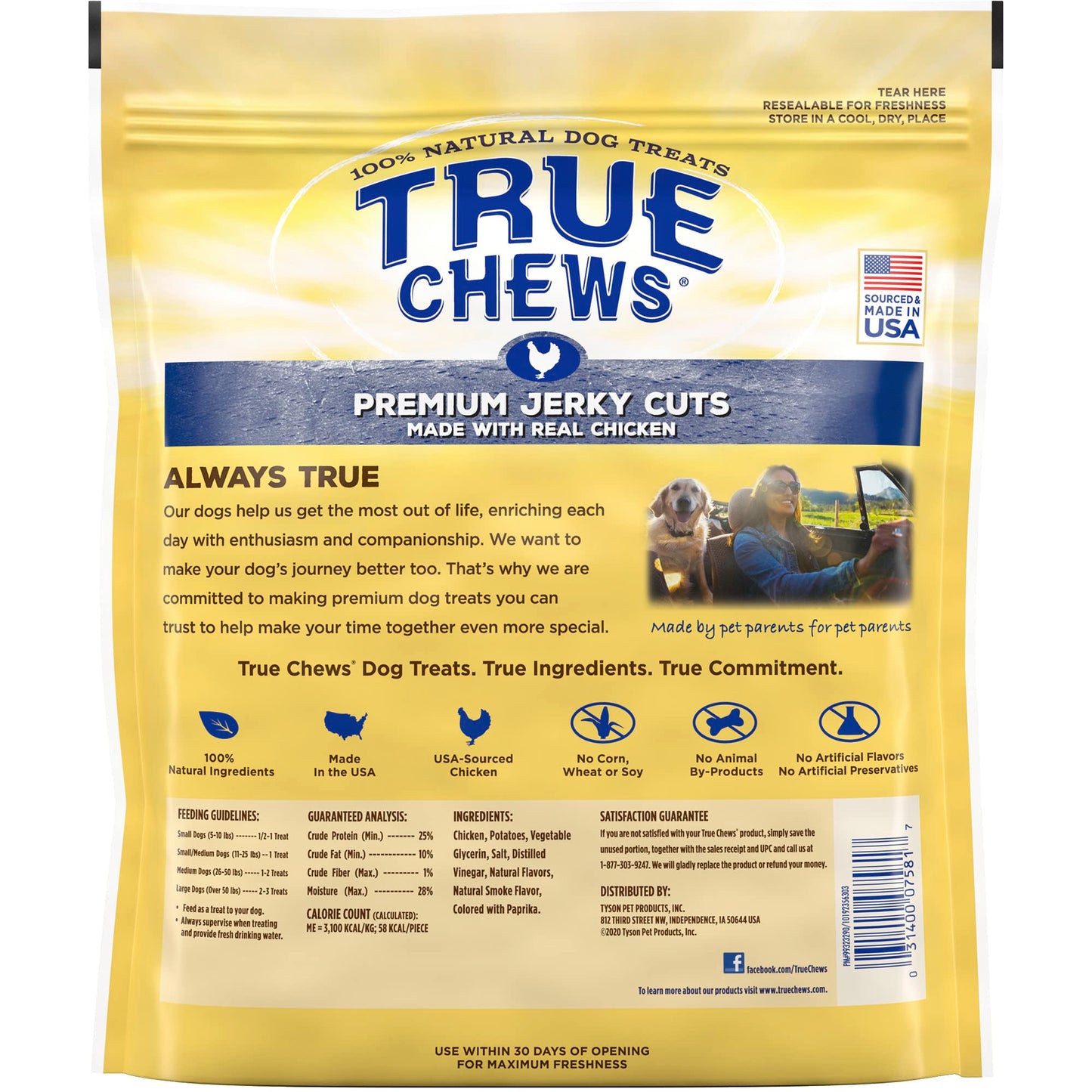 BLUE BUFFALO True Chews Bag Dog No Corn,Wheat,Soy