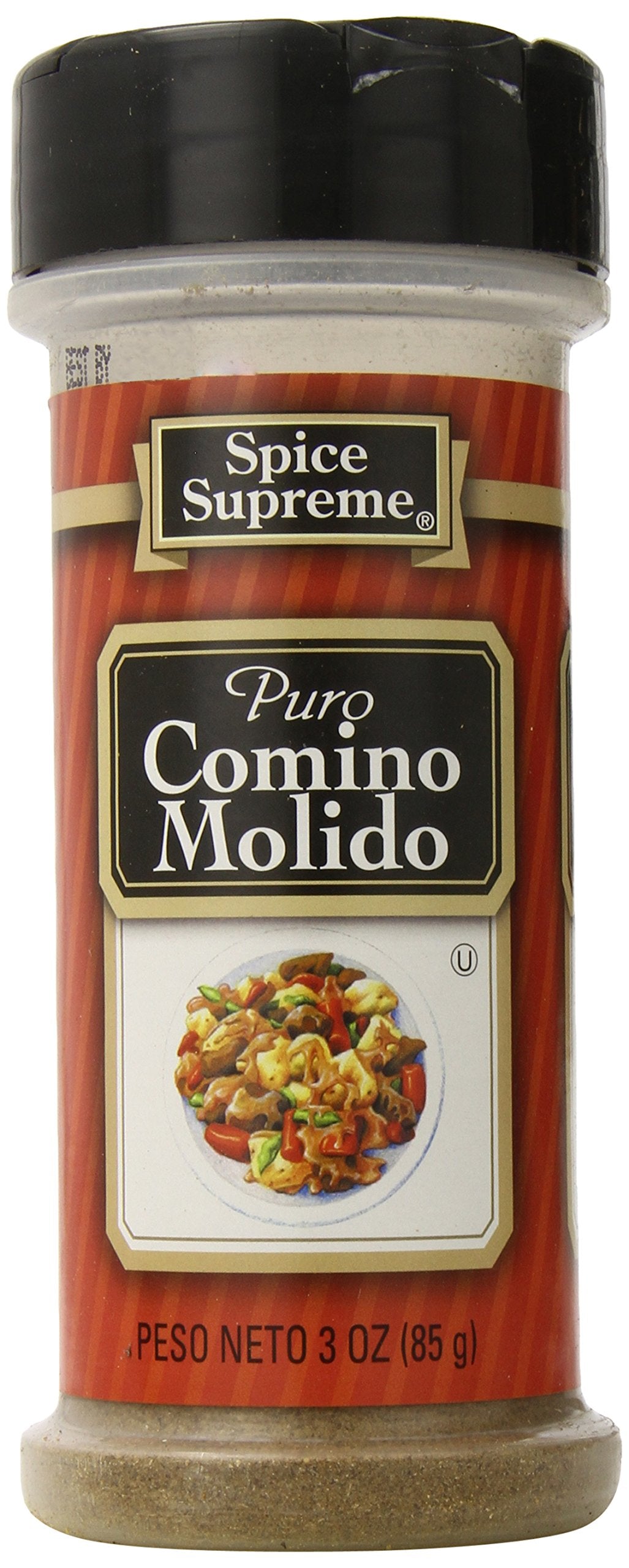 Spice Supreme Cumin Seed, Ground, 3-Ounce (Pack of 12)