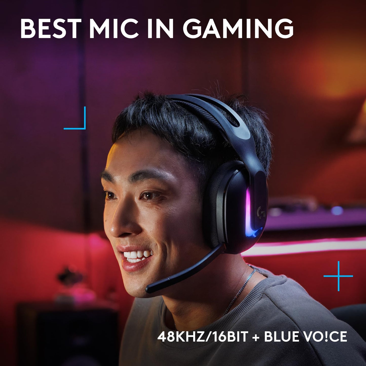 Logitech G522 Lightspeed Wireless Gaming Headset, LIGHTSYNC RGB, Full Bandwidth