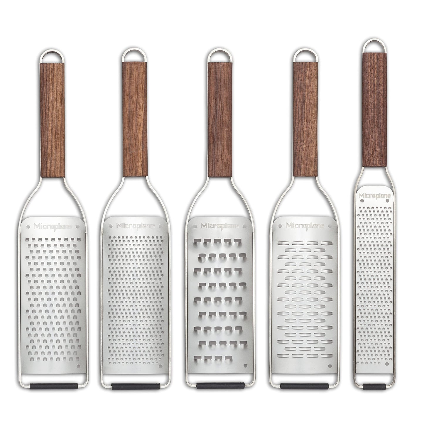 Microplane Master Series Wood Handle Stainless Steel Zester Grater