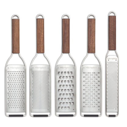 Microplane Master Series Wood Handle Stainless Steel Zester Grater