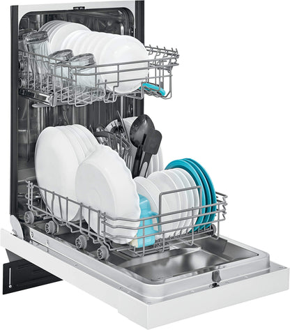 Frigidaire 18 in. ADA Compact Front Control Dishwasher with Dual Spray Arms, 52