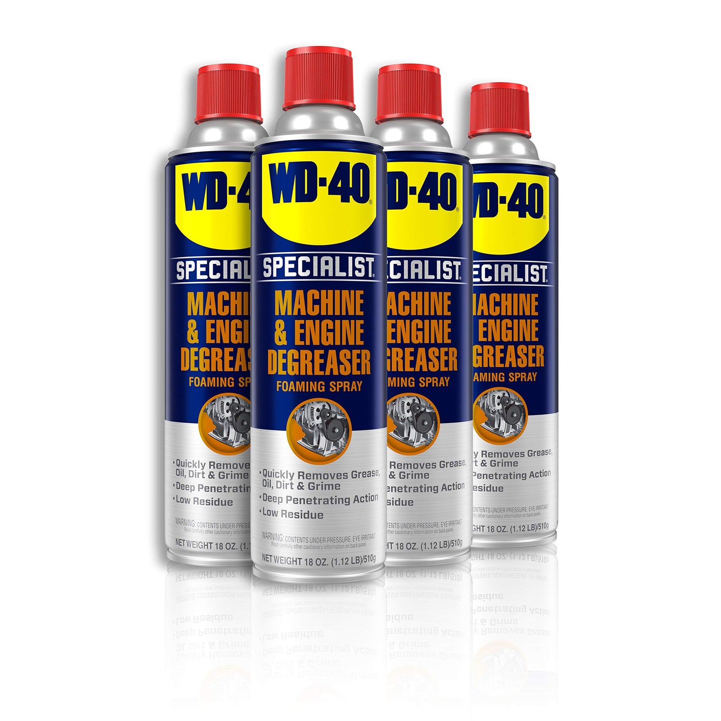 WD-40 Specialist Machine & Engine Degreaser Foaming Spray, 18 OZ