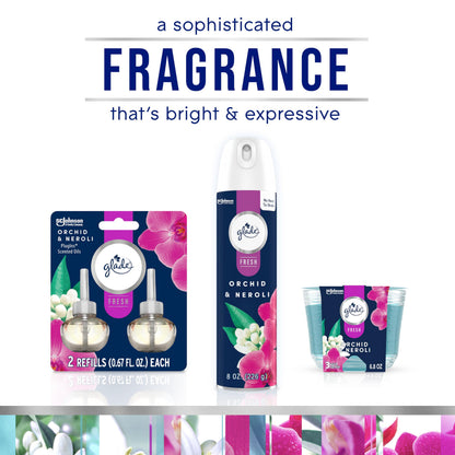 Glade Air Freshener Room Spray, Orchid & Neroli Scent, Odor Fighting to Deliver