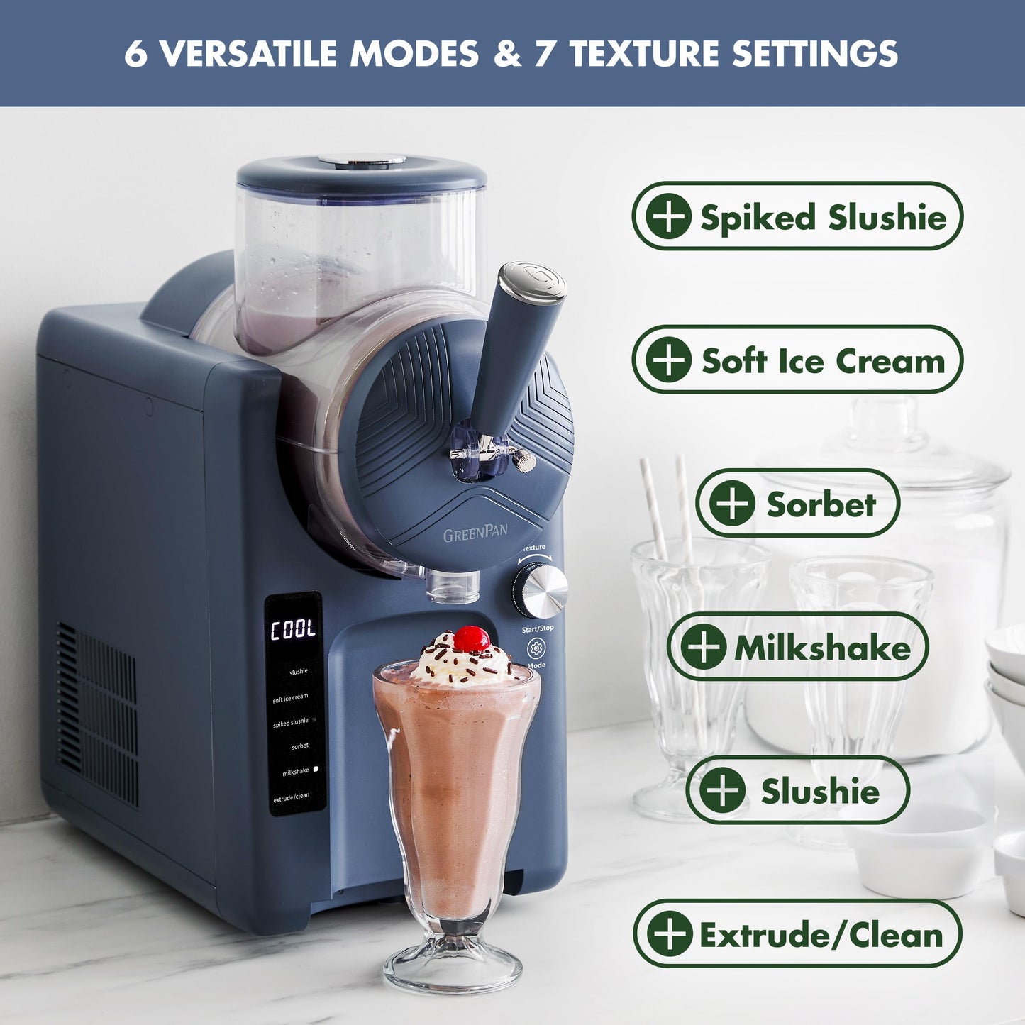 GreenPan Frost Ice Cream & Frozen Drink Recipe Book, 65+ Recipes, Quick Easy Ti