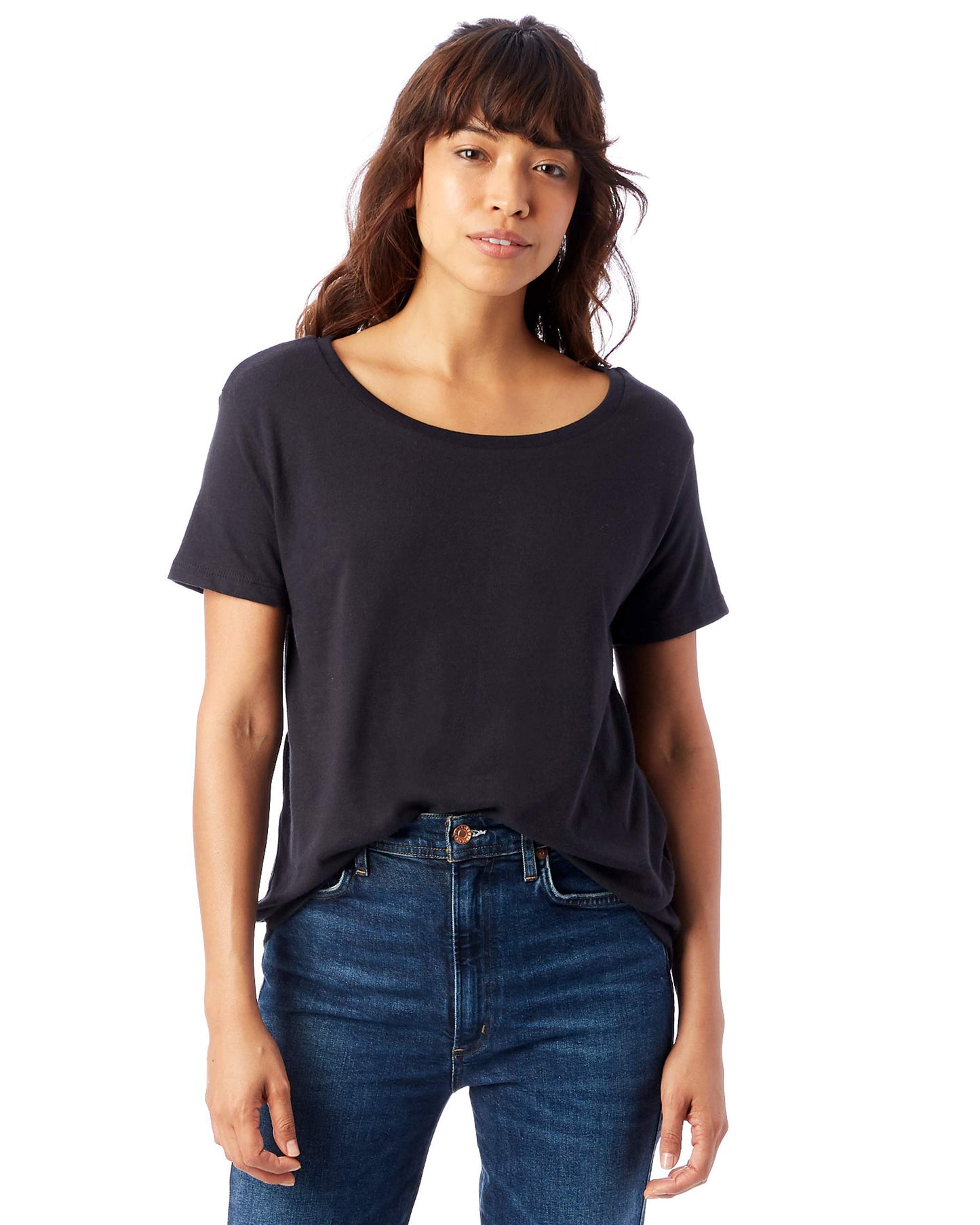 BELLA + CANVAS Women's Loose Fit Jersey Tee - Plus Size Lavender Dust (2/2)