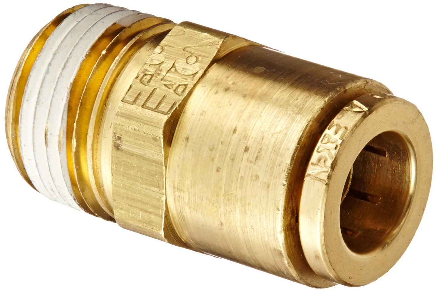 Eaton Weatherhead 1868 Brass CA360 D.O.T. Air Brake Tube, Male Connector