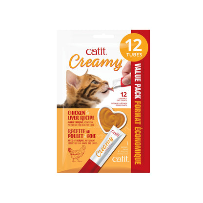Catit Creamy Lickable Cat Treat – Healthy Treat for Cats