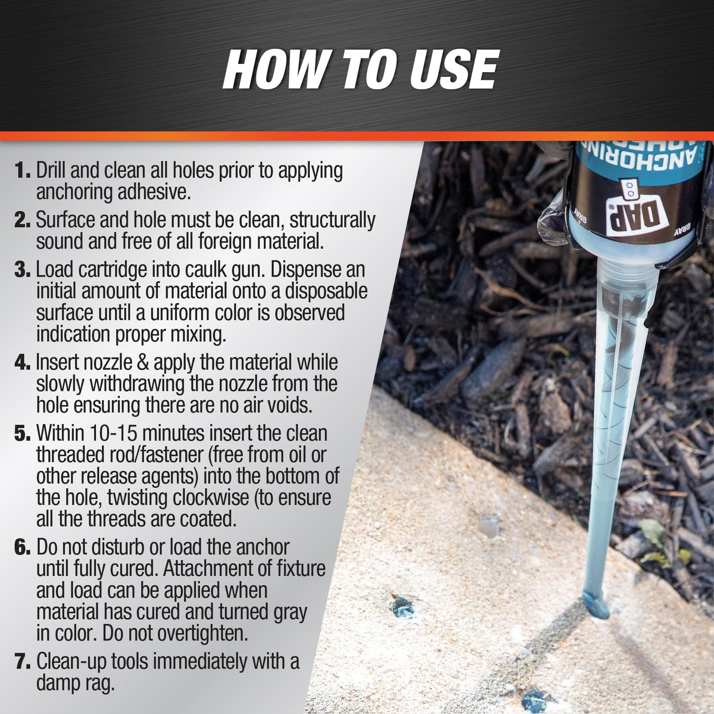 DAP Anchoring Adhesive, Gray, 10.1 Oz (7079828100)